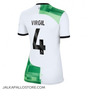Liverpool Virgil van Dijk #4 Vieraspaita Naisten 2023-24 Lyhythihainen
